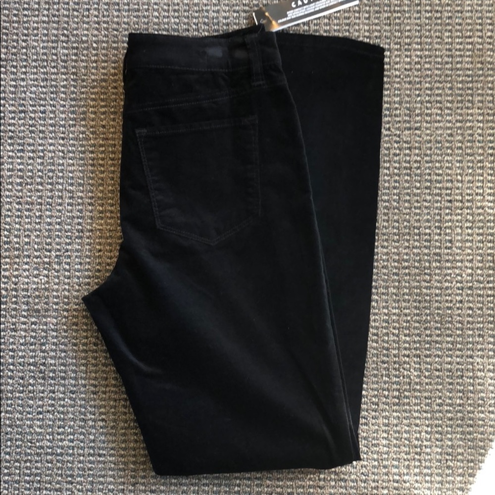 Tribal Black Velvet Jeans